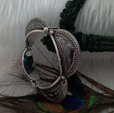 Tribal Silver Bangle