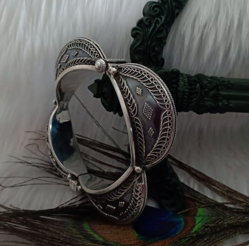 Tribal Silver Bangle