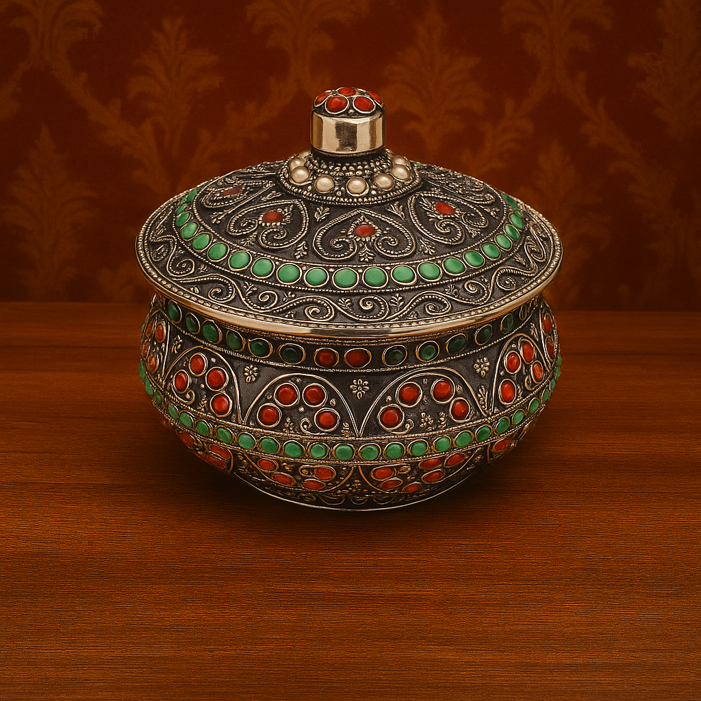 Handcrafted 6 Bowl Silver Set