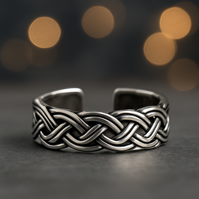 Celtic Knot Adjustable Ring