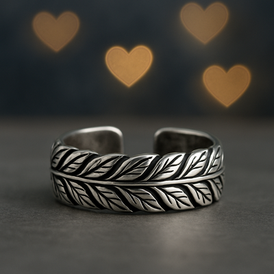 Leaf Vine Adjustable Ring