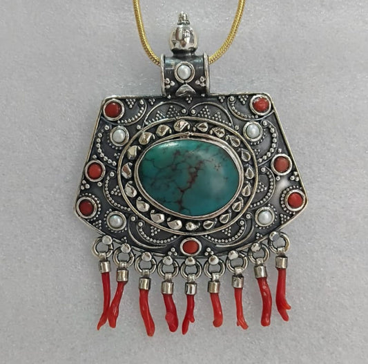 Ethnic Tibetan Pendant Necklace