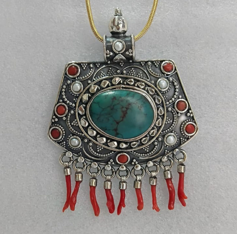 Ethnic Tibetan Pendant Necklace