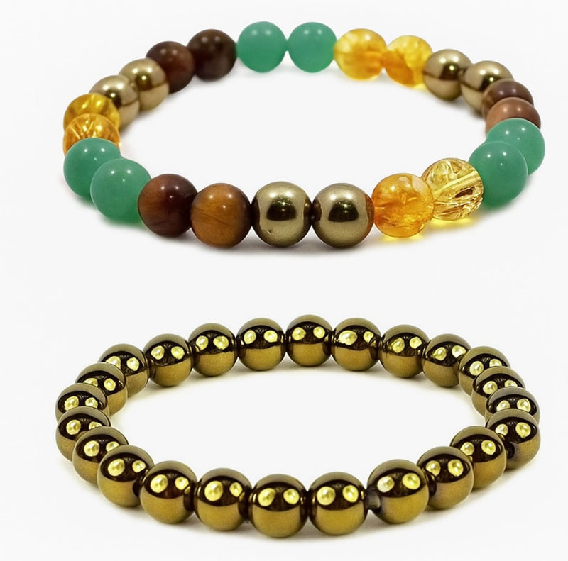 Money Magnet Gemstone Bracelet Set